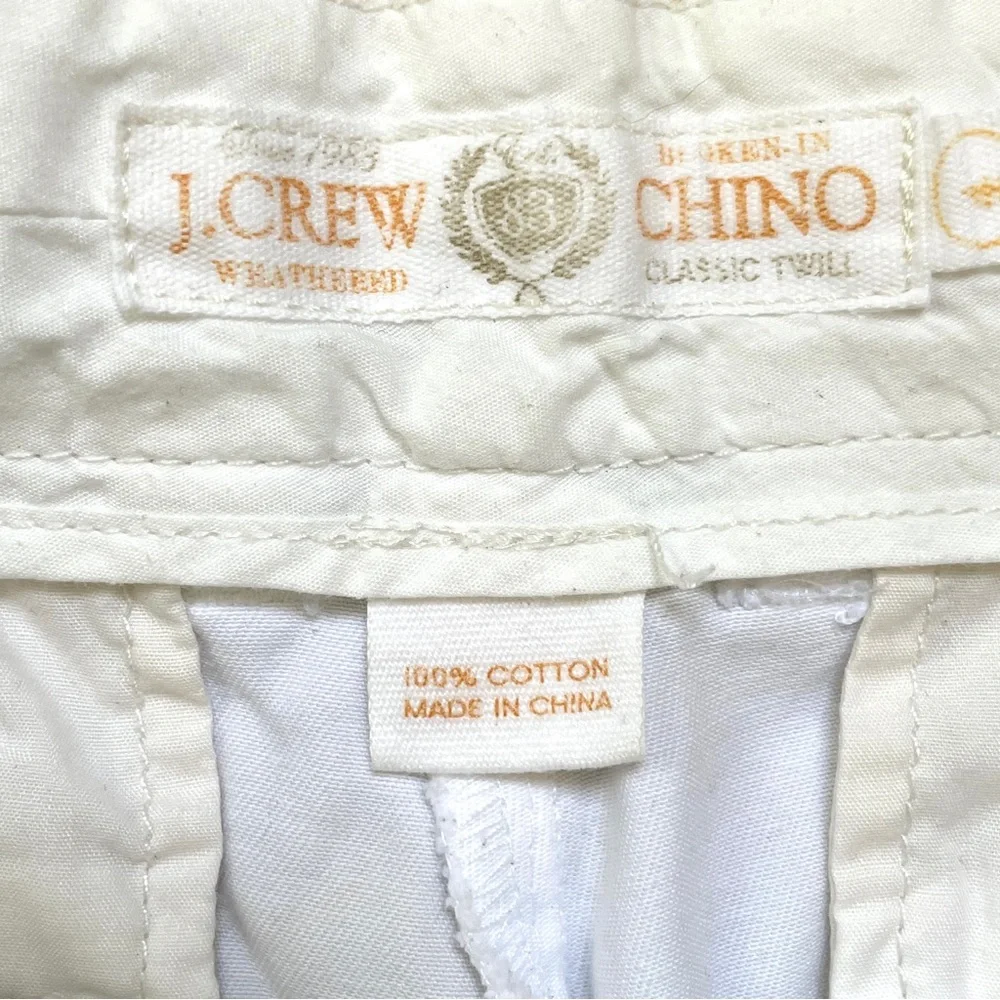 Vintage J Crew twill white chino shorts sz 4 - Picture 3 of 8